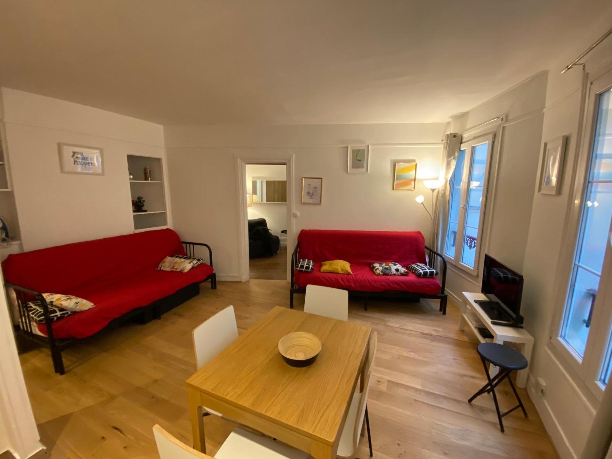 Paris Sacre Coeur Montmartre Et Tour Eiffel, 8 People, Apartment Екстериор снимка